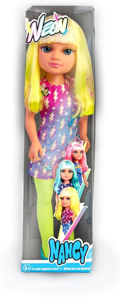 Neon Fashion Doll with Yellow Hair, 16" Doll