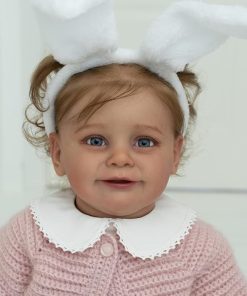 Realistic Reborn Baby Dolls 24 Inch – Big Size Real Life Baby Doll Toddler Girl with Blonde Hair Soft Weighted Cloth Body Handmade Toys Accessories Gifts for Kids Age 3+