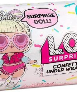 L.O.L. Surprise! Confetti Reveal with 15 Surprises Including Collectible Doll with Confetti Pop Fashion Outfits, Accessories – Doll Toy, Ages 4 5 6 7+ Years Old, Multicolor, 576440C3