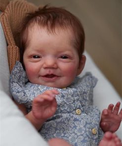 Zero Pam Real Looking Reborn Baby Dolls Silicone Full Body Vinyl Newborn Babies Girls,20 inch Realistic Smiling Reborn Toddler Awake Baby Doll Anatomically Correct Doll for Kids