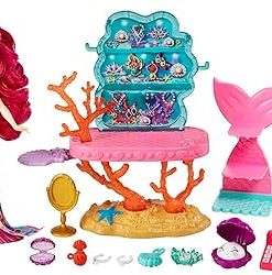 Mattel Enchantimals Playset, Ocean Treasures Shop Playset with Milagra Mermaid doll, Scallop, and Accessories