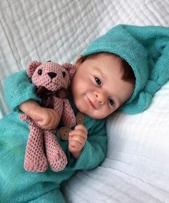 -18inch Cloth Body Soft Vinyl Reborn Elf Doll Premie Baby Genesis Hand Painted Cute Lifelike Doll Babies Accessories for Kids