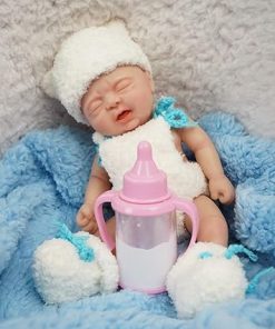Reborn Baby Doll 7 Inch Silicone Doll Girl Mini Realistic Newborn Baby Dolls Silicone Full Body Stress Relief Hand Made 2