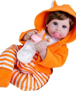 Aori Lifelike Reborn Baby Dolls Real Life Baby Doll 22 inch Realistic Reborn Baby Girl with Soft Body Coming with Doll Accessories for Girls