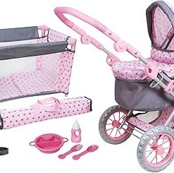 Lissi Combo Baby Doll Play Set with Accessories, Multicolor