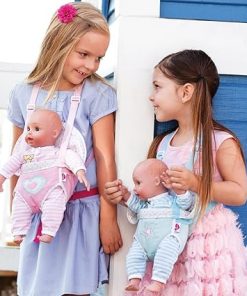 Adora GiggleTime 15Girl Vinyl Weighted Soft Body Toy Play Baby Doll with Laughing Giggles and Harnessed Wrap Carrier Holder for Children 2+, 15 inches (20153009) 2