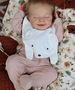 iCradle Life Like Reborn Baby Dolls 20 inch Siicone Full Body Realistic-Washable Newborn Toddler Dolls Blonde Hair Girl Anatomically Correct with Clothes and Toy Accessories Gift for Kids Age 3+ 2