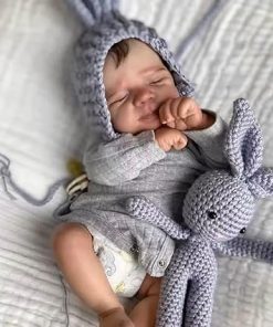 Anano Realistic Baby Doll Newborn Boy 18 Inch Reborn Baby Dolls That Look Real Life Babies Lifelike Babies Doll Silicone Reborn Toddler Babys Dolls Sleeping