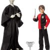 Mattel Harry Potter 2-Pack Gift Set: 12-inch Voldemort & 10.5-inch Harry Dolls with Film-Inspired Fashion & Wands, Ages 6+
