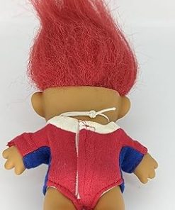 Russ Troll Doll Red Hair USA Olympic Gold Medal Good Luck Bingo Figure 5 inch, Orange 2