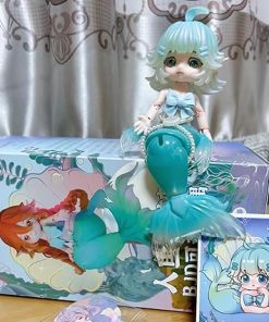 BJD Dolls Blind Box,Kawaii BJD Dolls Yunlai Mermaid Series Ball Jointed Doll Collectable Action Figure Posable Dress Up Doll for Girls Birthday Party Gift 2