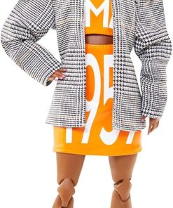 Barbie BMR1959 Doll – Matching Logo Top & Skirt with Blazer