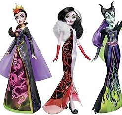 Hasbro Disney Prinzessin F5120 Bösewichte Ursula Disney Villains Black and Brights Collection, Fashion Doll 4 Pack, Toy for Kids 5 Years Old and Up, Amazon Exclusive 2