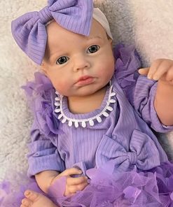 OtardDolls Silicone Baby Doll 18 Inch Realistic Newborn Doll, Soft Full Body Silicone Reborn Baby Girl Dolls Handmade Real Looking Doll Pack Set for Kids