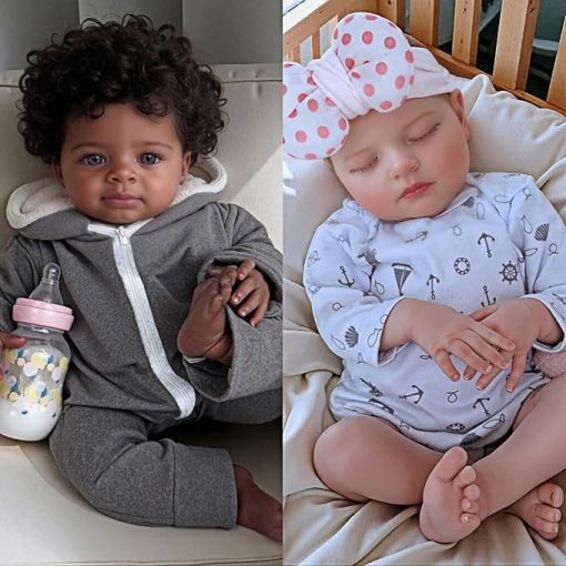 Realistic Reborn Baby Doll - 20 Inch Lifelike Weighted Newborn Baby Girl/Boy with Soft Cloth Body & Vinyl Limbs, Includes Outfit & Accessories, Gift for Kids 3+, Collectors & Therapy