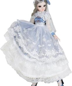 1/3 BJD Doll Ball Mechanical Jointed Doll 24in Princess SD Doll with Makeup + Full Accessories (Sarah)