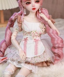 Hand-Painted BJD Doll 1/3, Cute Pink Kitten Style, Girls’ Decor, 22.8 Inches, Exquisite Makeup 2