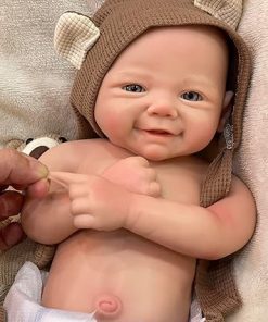OtardDolls Reborn Baby Dolls Lifelike Reborn Baby Doll 17 Inch Full Body Silicone Reborn Baby Handmade Weighted Newborn Lifelike Baby Dolls Set for Children