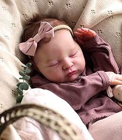 Sleeping Reborn Baby Dolls 19 inch Baby Doll Boy Real Life Toddler Girl Toy, Realistic Newborn Babies Soft Silicone Weighted Body Baby Doll Handmade Children Gifts 2