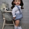Reborn Toddler Girl Doll 24 inch Cute Realistic Baby Dolls That Look Real Life Newborn Silicone Baby Reborn Doll Handmade Toddler Toys Age 8~10 Year Old