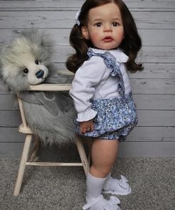 Reborn Toddler Girl Doll 24 inch Cute Realistic Baby Dolls That Look Real Life Newborn Silicone Baby Reborn Doll Handmade Toddler Toys Age 8~10 Year Old