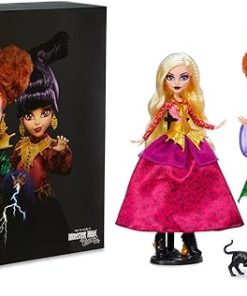 Monster High Skullector Hocus Pocus Dolls – Winifred, Mary, Sarah, and Binx Collectible Set with Articulated Figures, Witchy Dresses, Accessories, and Display-Ready Packaging 2