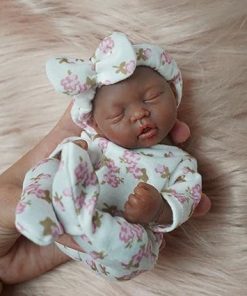 7″ Reborn Baby Dolls Girl, Full Silicone Baby Dolls, Realistic Soft Silicone Newborn Baby Doll, Real Full Body Silicone Reborn Baby Dolls with Feeding Accessories&Gift Box 2