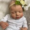 Pinky Reborn Lifelike Reborn Baby Dolls 20 Inch Newborn Baby Doll Silicone Dolls Toy Accessories Birthday Gift for Age 3+