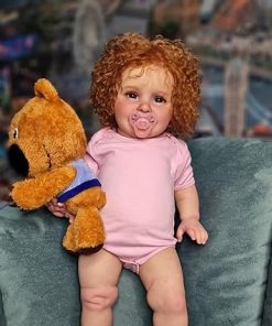 Anano Reborn Toddler Dolls 24 Inch Real Baby Dolls That Look Real Skin Soft Chuby Body Straight Legs Realistic Baby Doll Newborn Doll with Long Hair & Socks for 3 Years Girls 2