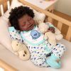 Pinky Lifelike Reborn Baby Dolls 19Inch 48CM Realistic Newborn Baby Dolls Soft Vinyl Girl Anatomically Correct Real Look Baby Doll Toy for Kids Age 3 + 4