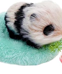Silicone Panda, 5 Inch Soft Mini Realistic Panda as Piglet Companion with Sleeping Pad and Accessories for Kids’ Birthday