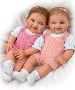 The Ashton-Drake Galleries So Truly Real Collector’s Edition Twin Baby Dolls Set by Ping Lau, Lifelike RealTouch Vinyl, Poseable with Weighted Cloth Body