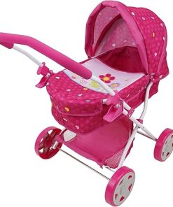 509 Crew Garden Pram N Doll Set – 14″ Baby Doll & Folding Pram Set, Kids Pretend Play, Ages 3+ 2