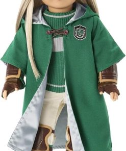 American Girl Harry Potter 18-inch Doll Slytherin Quidditch Uniform Outfit with Robe Featuring House Crest, For Ages 6+ 2