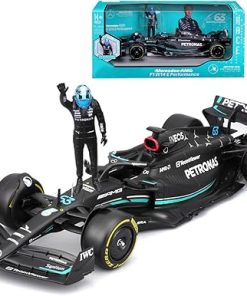 New 1/24 F1Mercedes AMGW14#63 Pilot Figurine Doll Version Diecast Alloy Racing Adult Collectible Die Cast Vehicle Model Gift