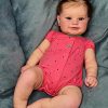 Zero Pam Smiling Reborn Baby Dolls Maddie 24 Inch 60cm Realistic Newborn Girl Baby Dolls That Look Real Life Like Reborn Toddler Handmade Babies Doll for Kids