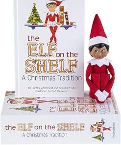 The Elf on The Shelf Scout Girl (Dark Tone/Brown Eyed Girl) with Magifreez Rainbow Snow Pixie 2