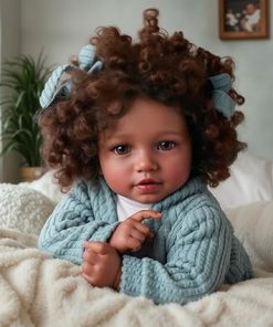 BABESIDE Lifelike Reborn Baby Dolls Black Girl, 20 Inch Soft Body Realistic Newborn Baby Doll Poseable Limbs Real Life Baby Dolls with Clothes and Toy Gift for Kids Age 3+