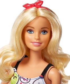 Barbie Crayola Color-in Fashions Doll and Fashions Set, Creative Art Fashion Toy with Doll, Washable Fashions, Scented Markers and Scented Purse, Gift for 5 Year Olds and Up 2