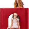 Jaxx Zipline Playscape Imaginative Furniture Playset for Creative Kids, Castle Gate Accessory Only, Cherry