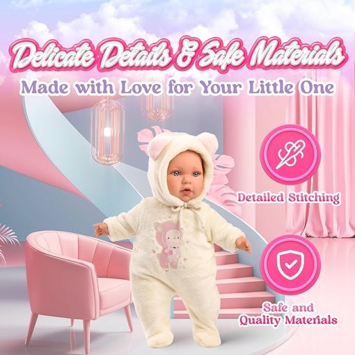 Soft Body Dolls – Realistic Dolls for Toddlers and Babies in 11.8”, 13.8” & 16.5” Sizes – Premium Quality, Handwashable Cotton Clothing for Kids - Image 2