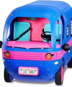 LOL Surprise 4-in-1 Glamper Fashion Camper with 55+ Surprises Fully-Furnished with Light Up Pool, Water Slide, Bunk Beds, Cafe, Bathroom, Closet, Vanity, BBQ Grill, and DJ Booth – Gift for Ages 6+ 2