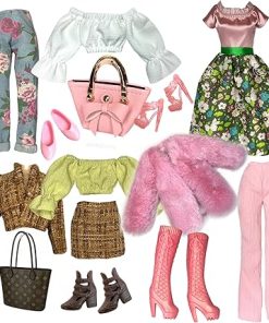 Eledoll Clothes Deluxe Fashion Pack for 11.5 inch – 12 inch Fashion Doll Four Seasons Antheia Set 2