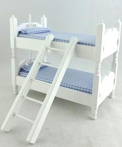 Aztec Imports, Inc. Dollhouse Miniature Student’s Bunkbed Loft in White