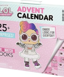 L.O.L. Surprise! Advent Calendar with 25+ Surprises Including a Collectible Doll with Mix and Match Outfits, Shoes, and Accessories – Great Holiday Gift for Kids