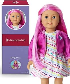 American Girl Truly Me 18-inch Doll #87 with Blue Eyes, Magenta Hair, and Lt-to-Med Skin with Warm Undertones, For Ages 6+