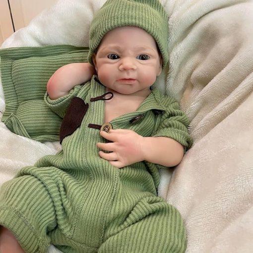 OtardDolls Reborn Baby Dolls, 18 Inch Full Silicone Baby Doll Real Looking Lifelike Realistic Newborn Baby Doll with Toy Accessories for Kids