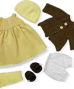 Handmade Waldorf Doll Clothes 12 inch Clothing Set with Pretty Box Girl Christmas Birthday Present-Amelia’s Clothes Accessories
