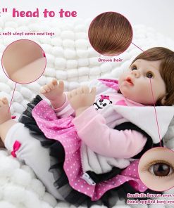 Reborn Baby Dolls Girl Set- 22 Inches Realistic Soft Vinyl Newborn Baby Doll That Look Real, Best Toy for Kids Ages 3+ 2
