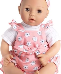 ADORA Wrapped in Love Babies, 6-Piece Set Baby Doll with Voice Recorder Feature, Includes, Removable Outfit, Headband, Romper, Pacifier and Diaper, Birthday Gift for Ages 3+ – Darling
